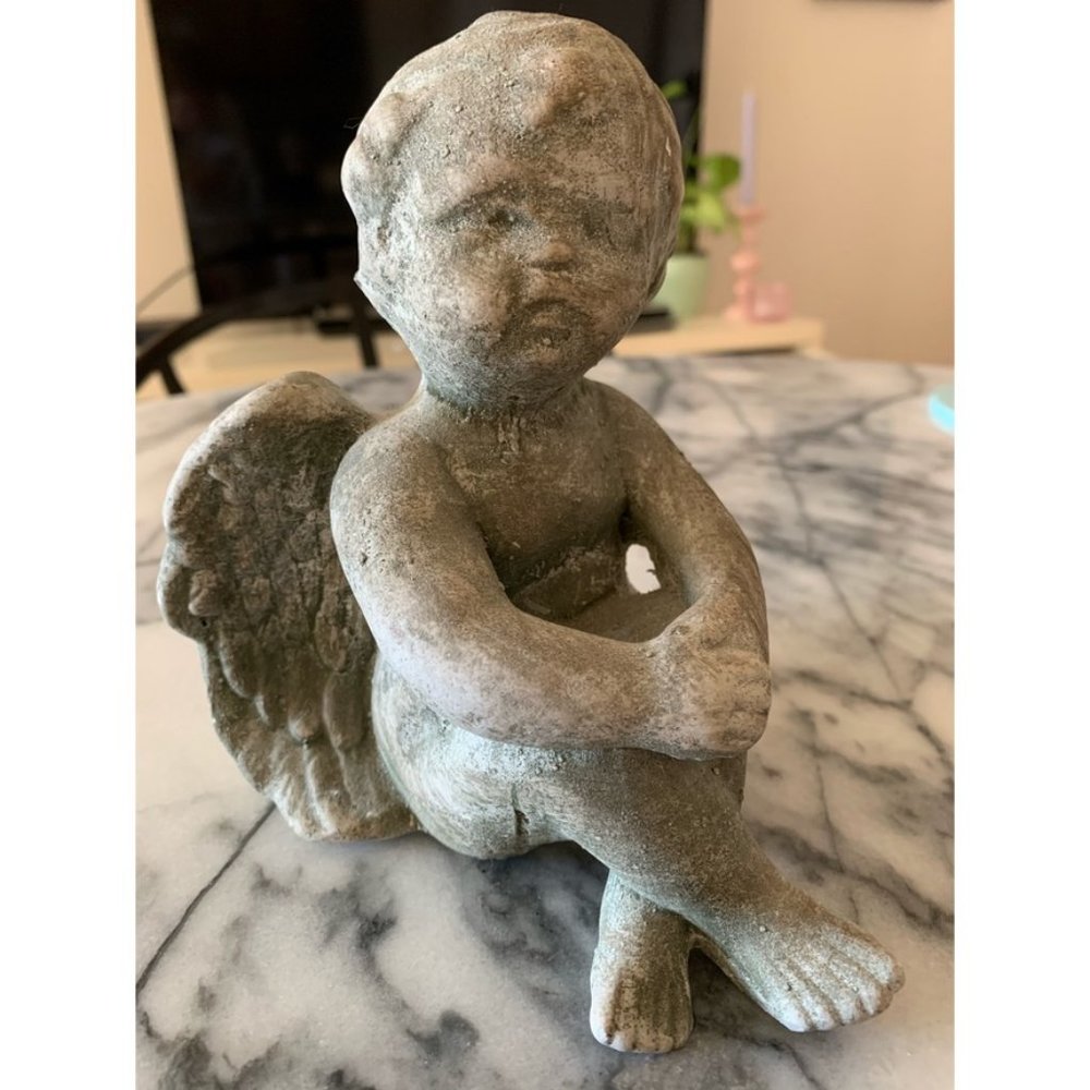 Small Angel Made from Cement